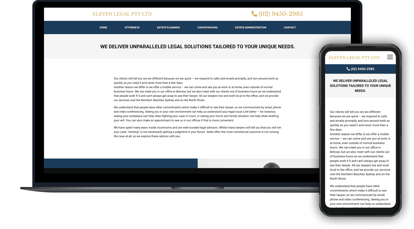 Eleven Legal screenshots